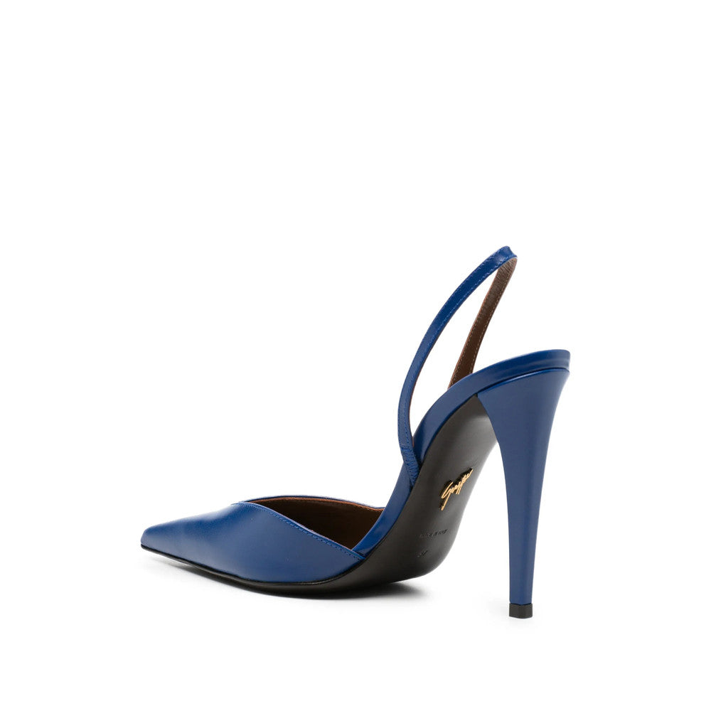 Blue Slingback Pumps 3