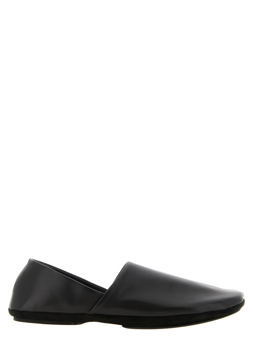 Black Leather Slip-on Loafers 1
