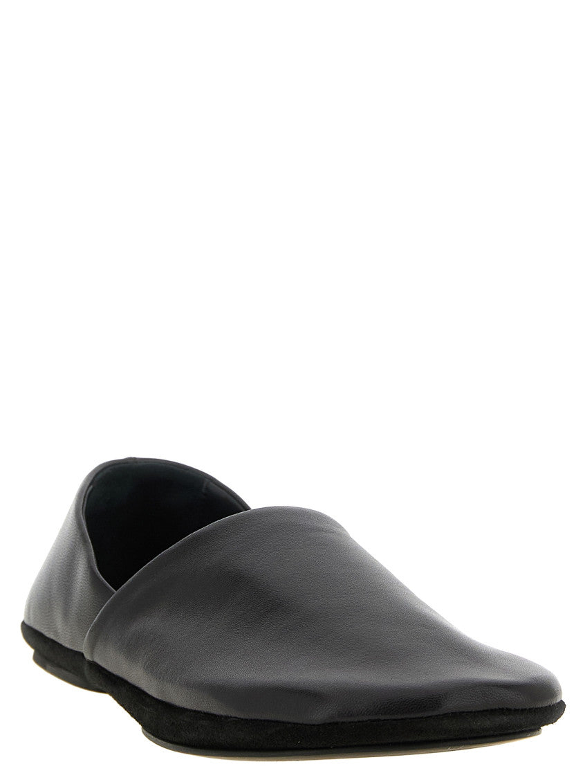 Black Leather Slip-on Loafers 2