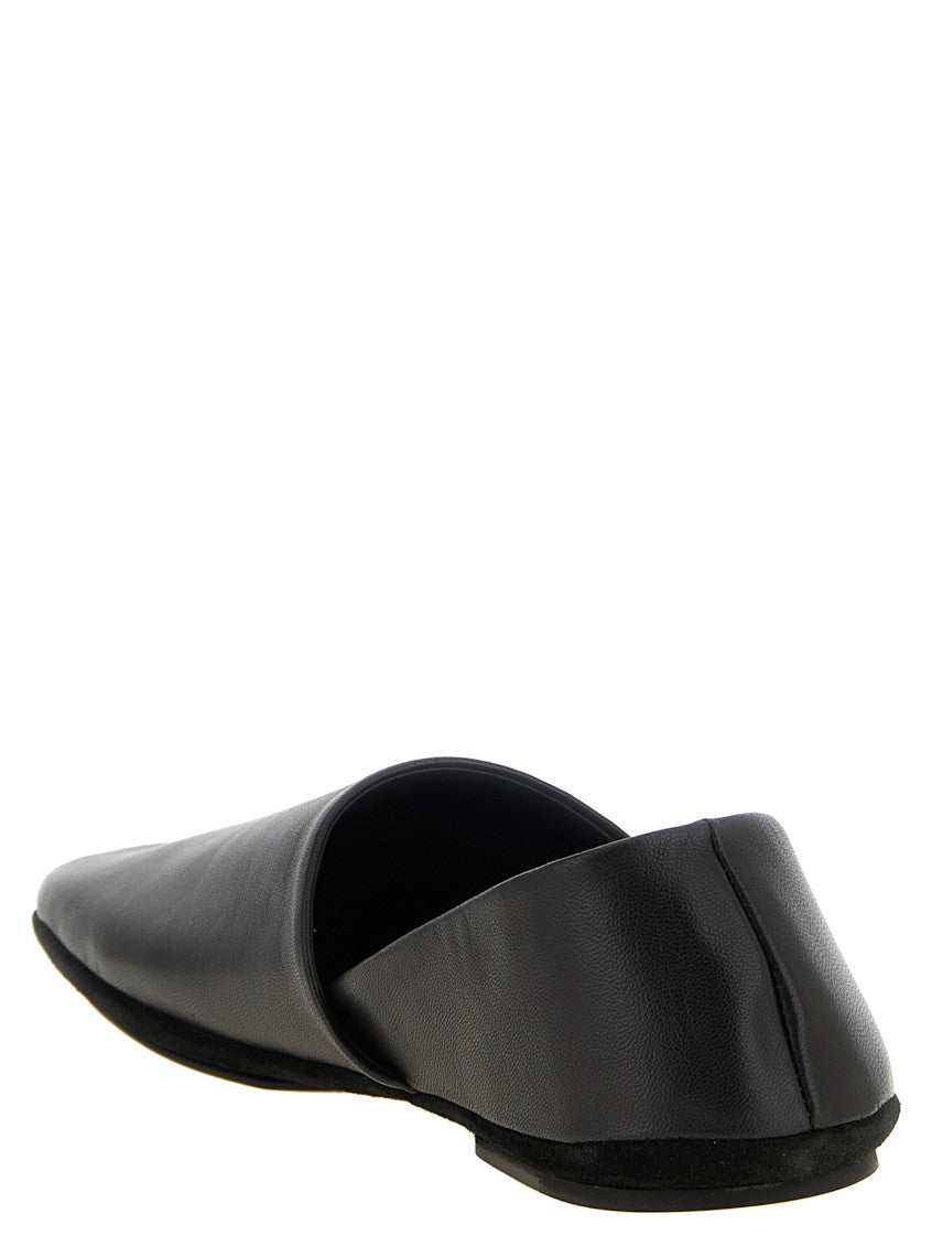 Black Leather Slip-on Loafers 3