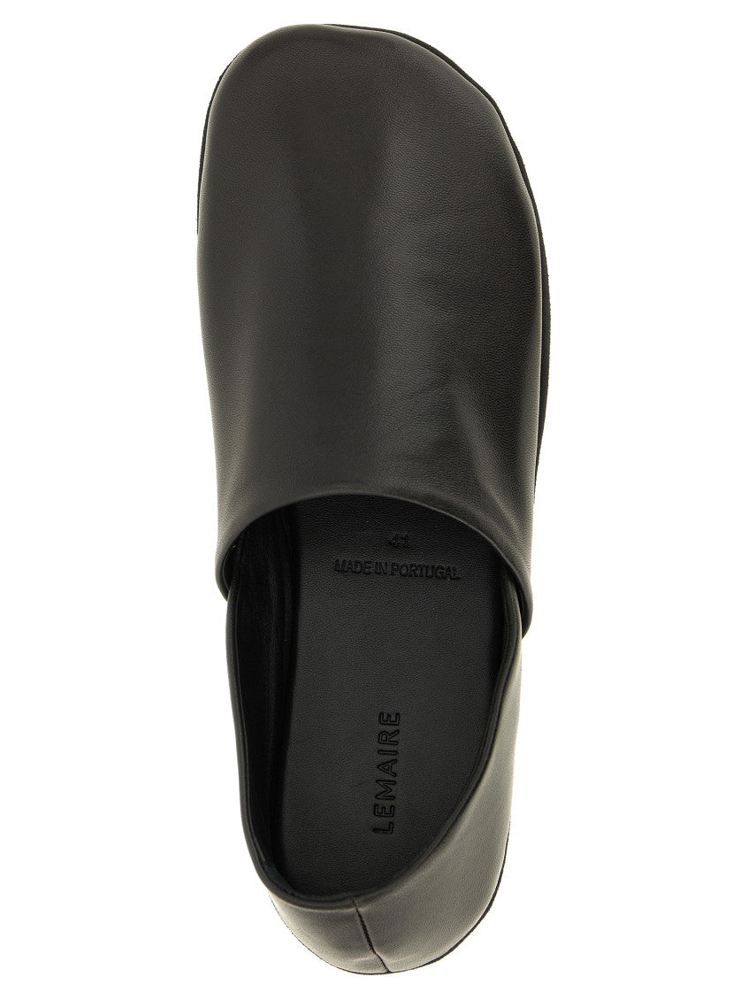 Black Leather Slip-on Loafers 4