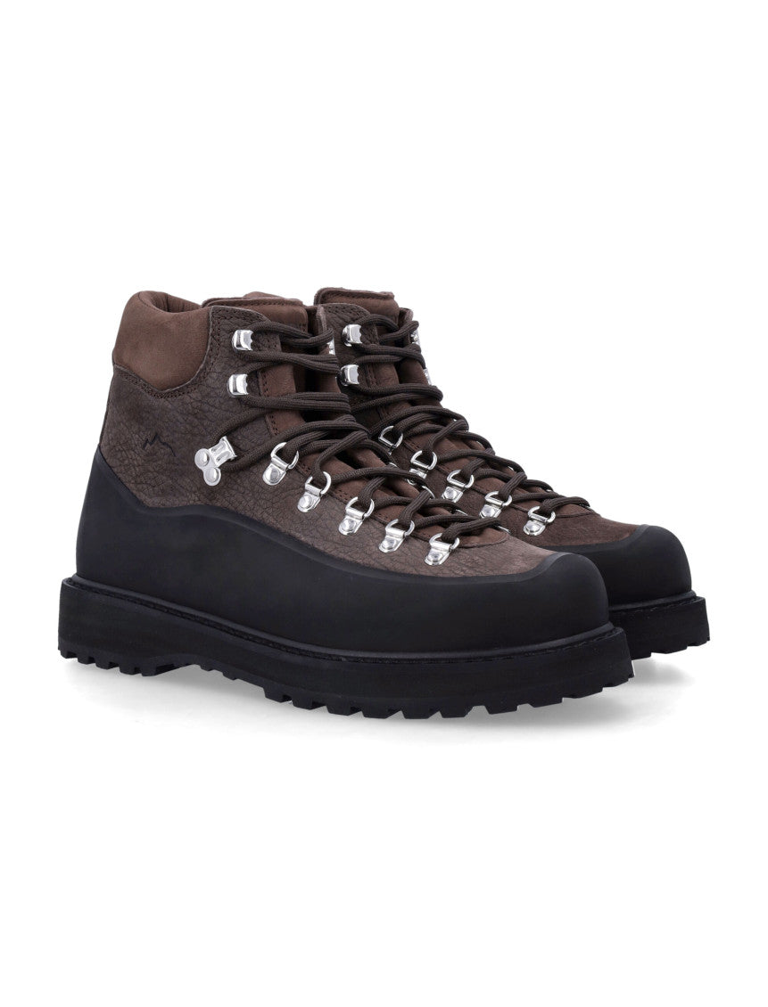 Dark Brown Roccia Leather Boots 2