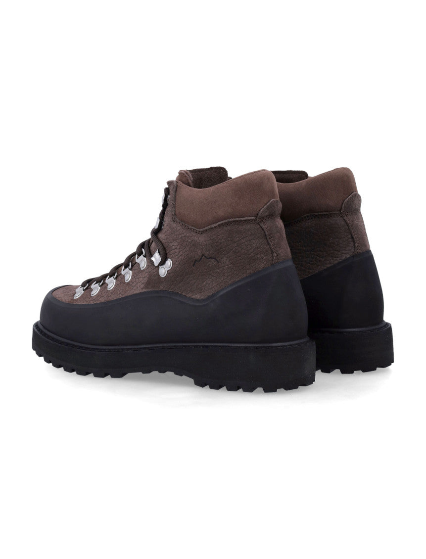 Dark Brown Roccia Leather Boots 3