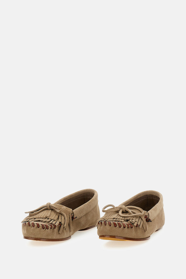 Taupe Suede Loafers 2