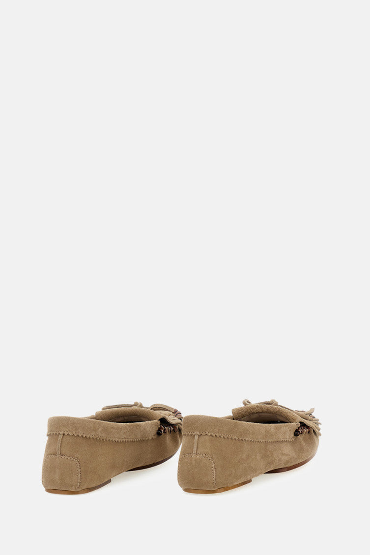 Taupe Suede Loafers 3