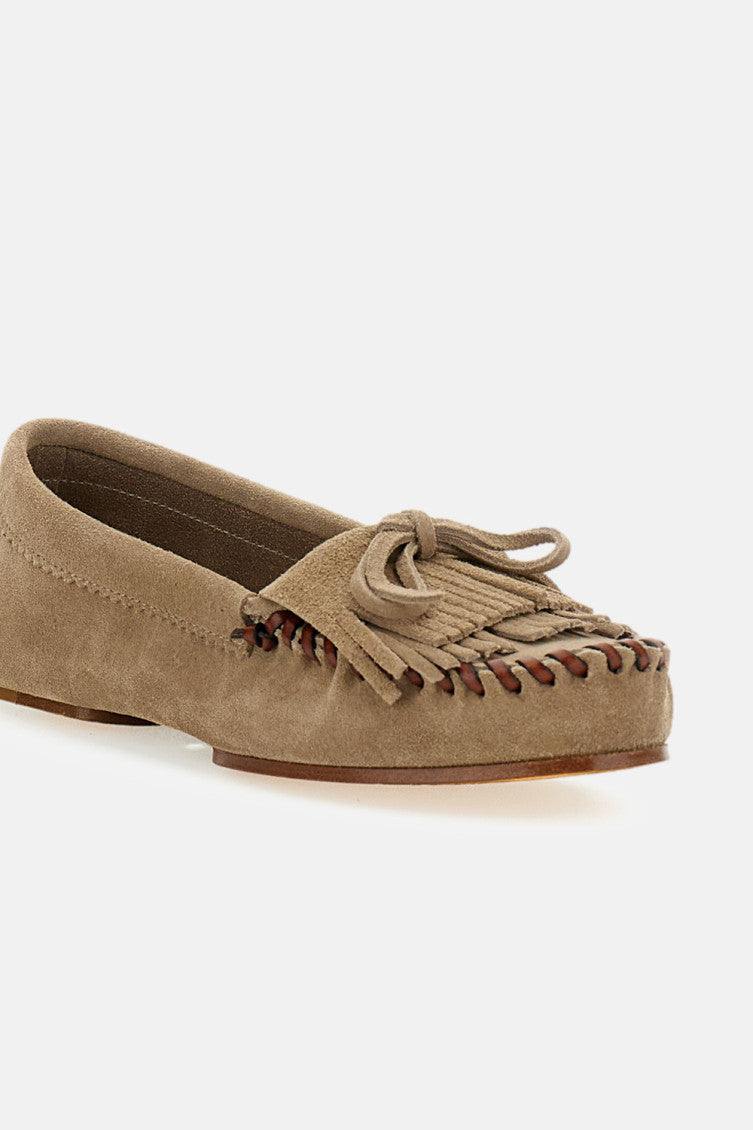 Taupe Suede Loafers 5