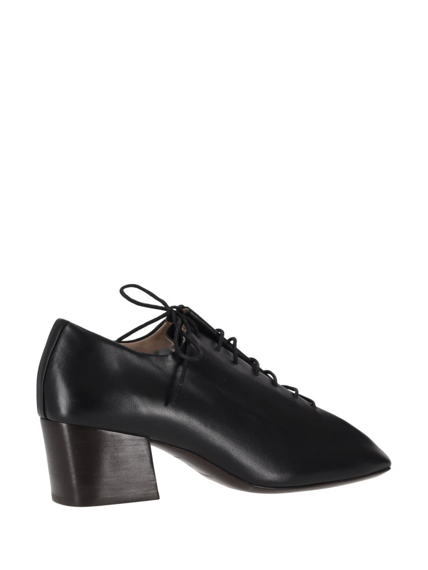 Black Leather Heels Dress Shoes 4