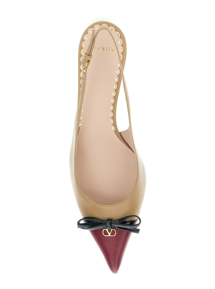 Beige Slingback Heels 4