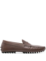 Dark Brown Leather Loafers 1