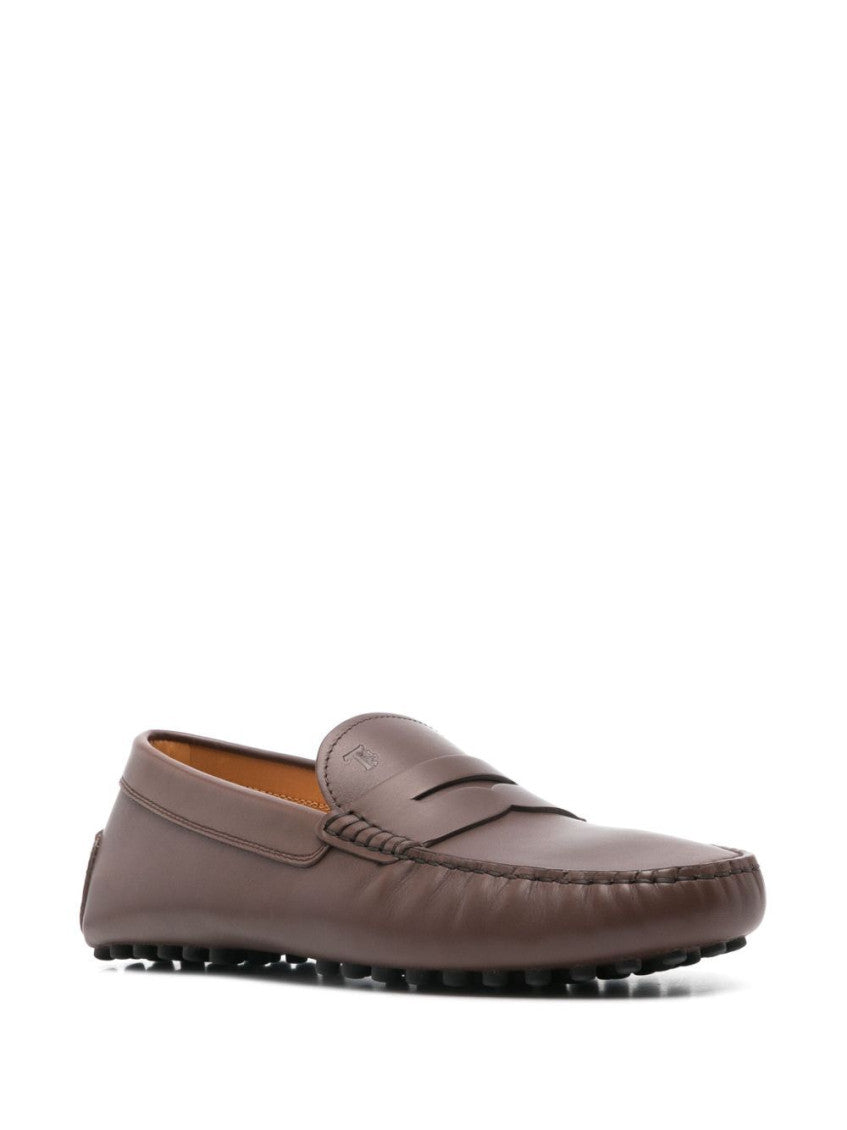 Dark Brown Leather Loafers 2