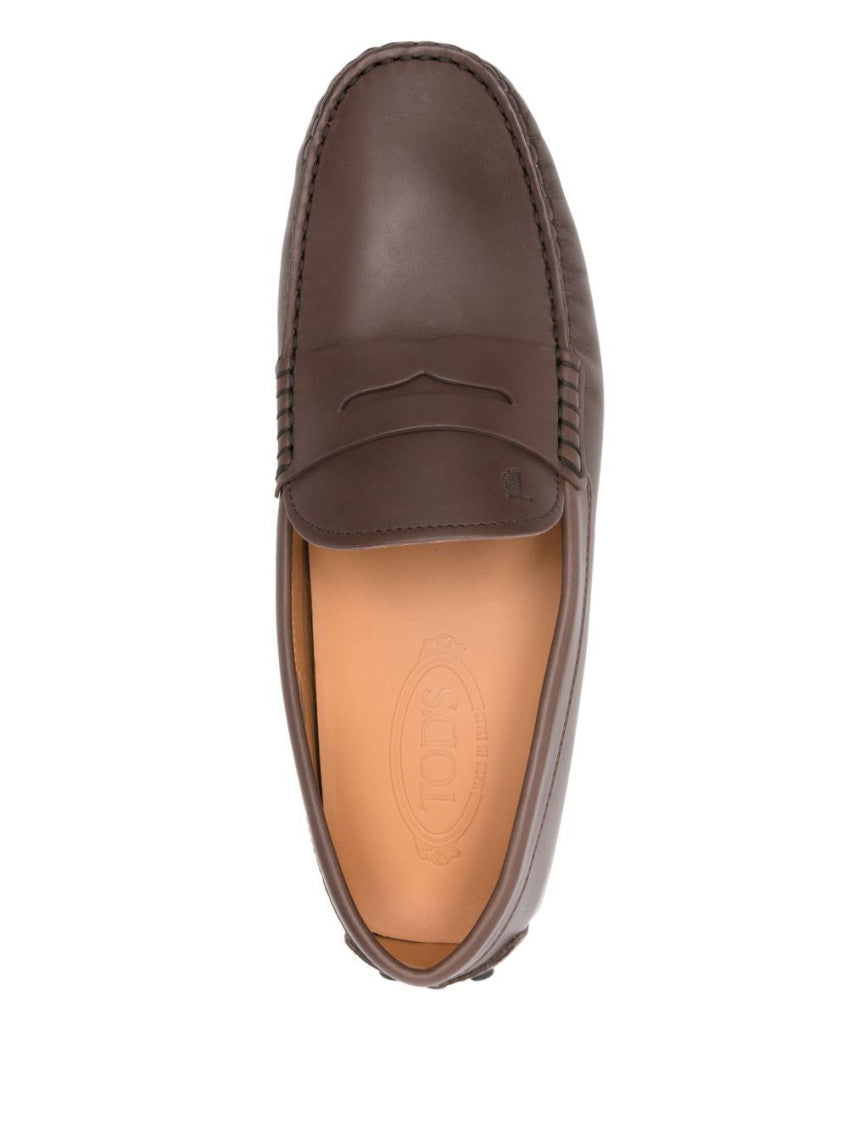 Dark Brown Leather Loafers 4