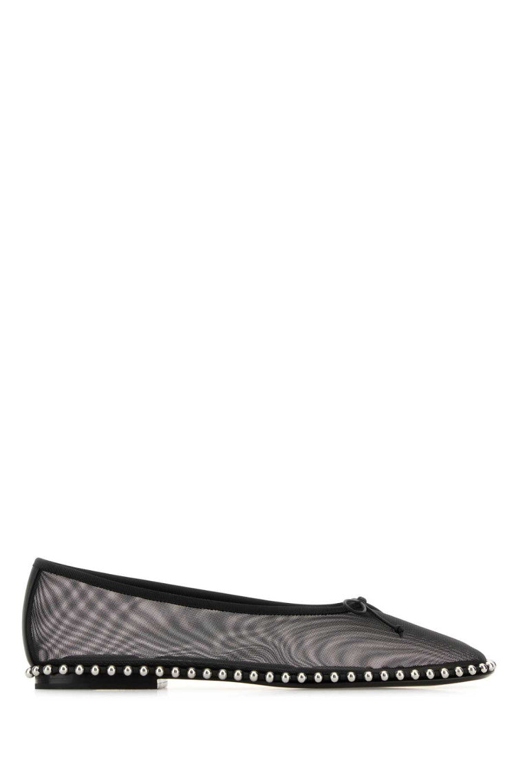 Black Mesh Ballet Flats 1