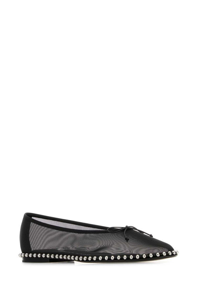 Black Mesh Ballet Flats 2