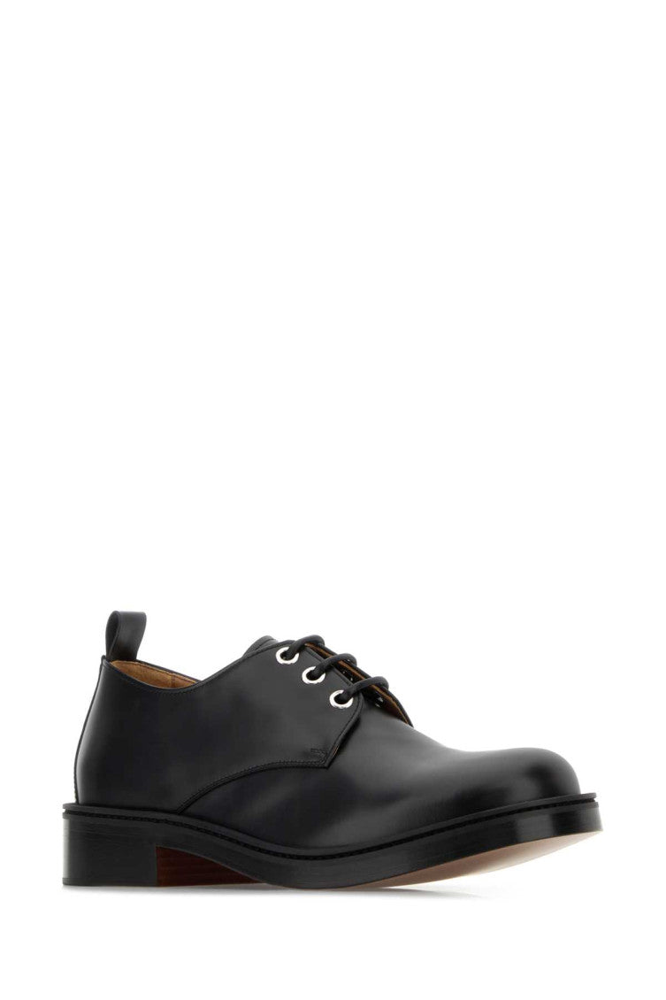 Black Leather Lace-up Shoes 2