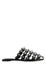 Black Leather Sandals 1