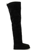 Black Suede Over-the-knee Boots 1