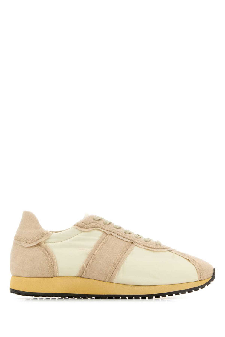 Beige Two-tone Sneakers 1