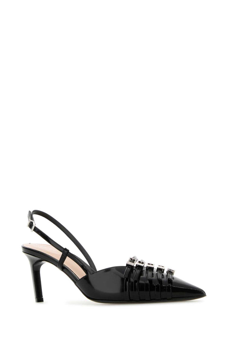 Black Leather Pumps 2