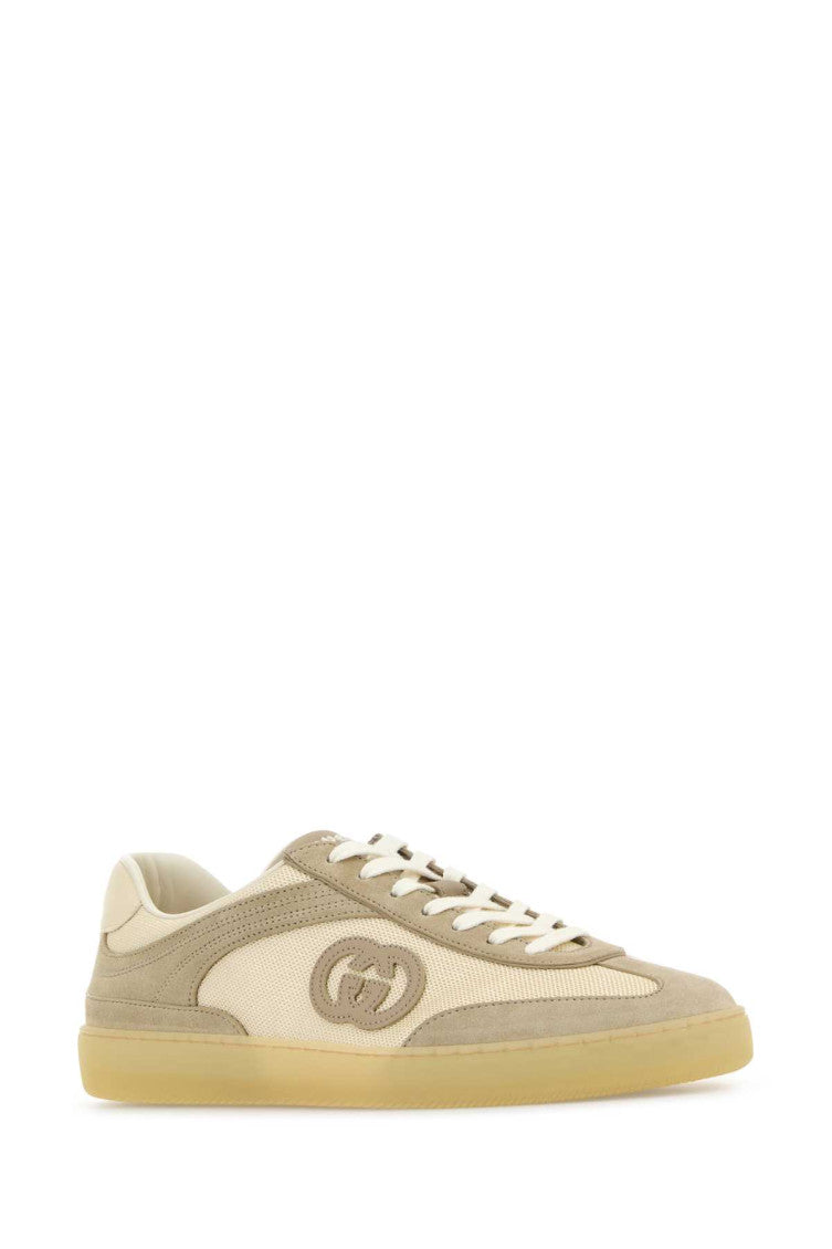 Brown Two-tone Logo Sneakers 2
