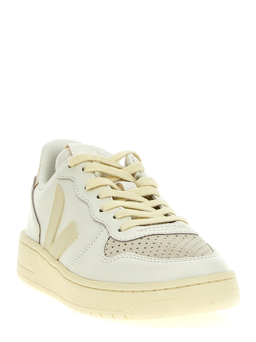 Beige V-10 Sneakers 2