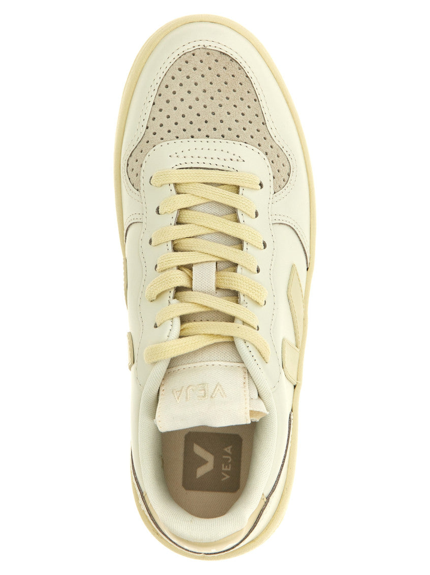 Beige V-10 Sneakers 4