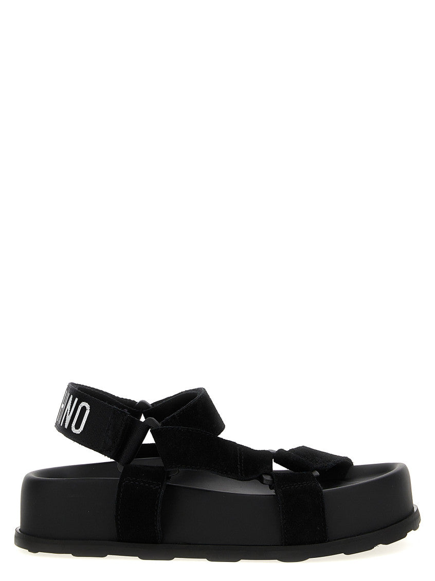Black Suede Sandals 1