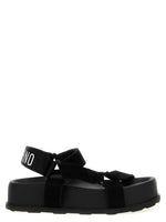 Black Suede Sandals 1