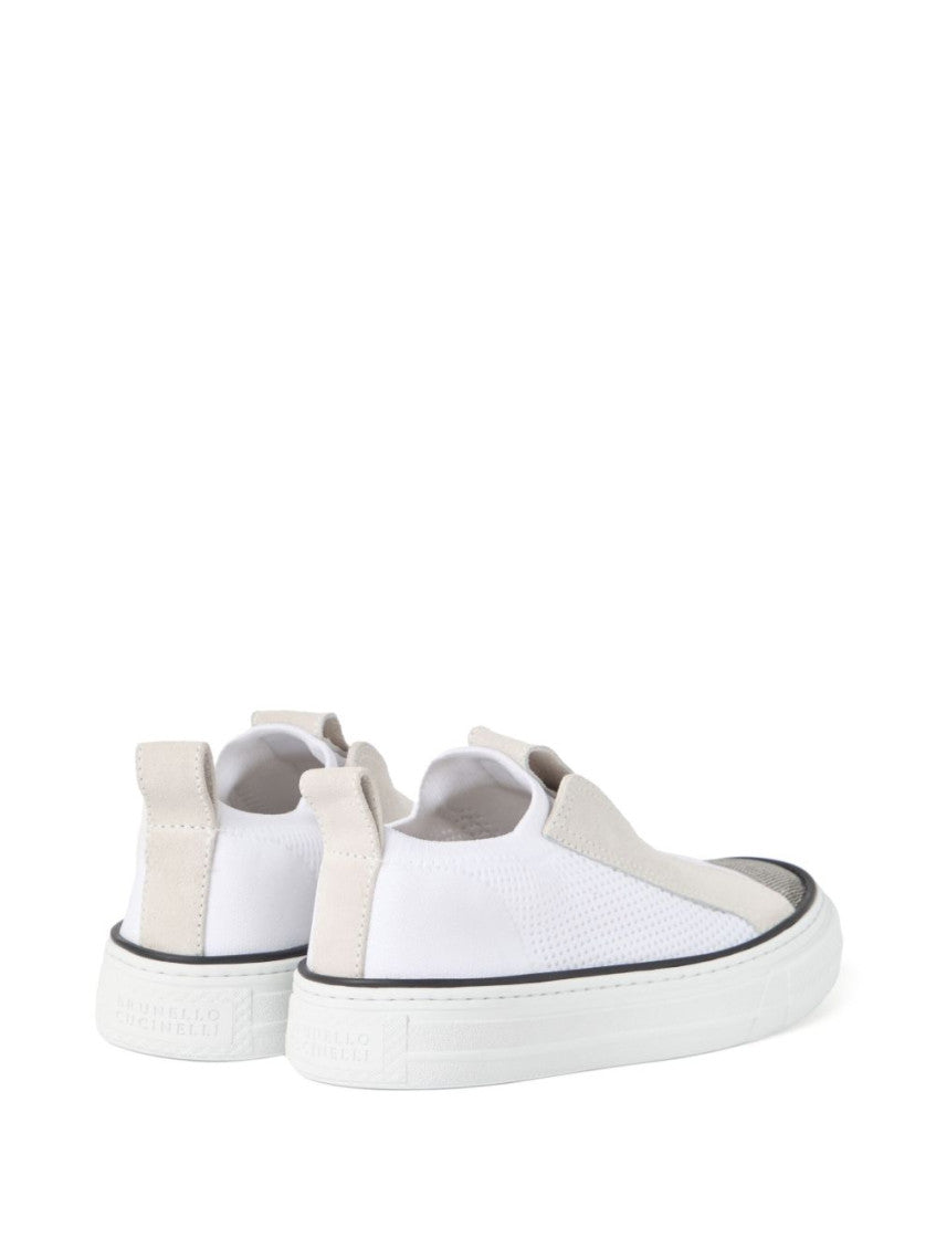 White Slip On Sneakers 4