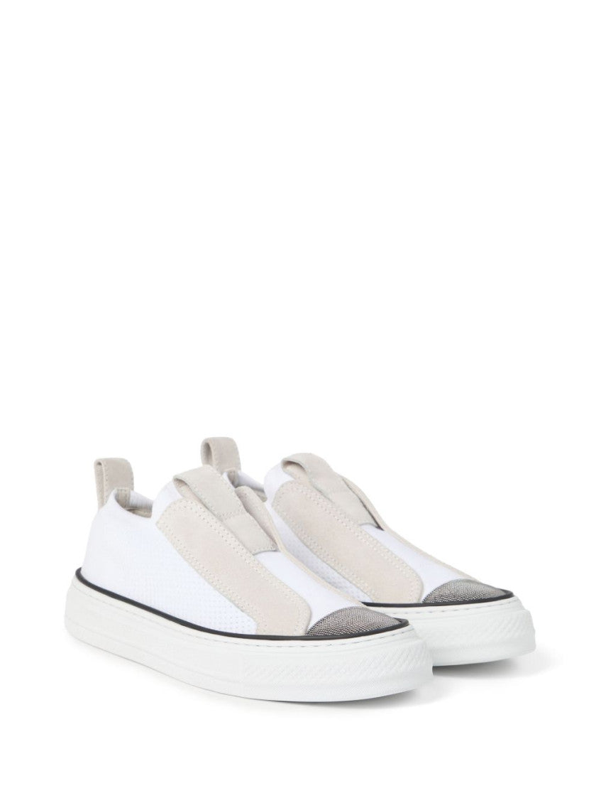 White Slip On Sneakers 5