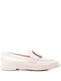 White Leather Loafers 1