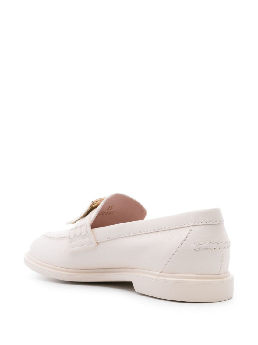 White Leather Loafers 3