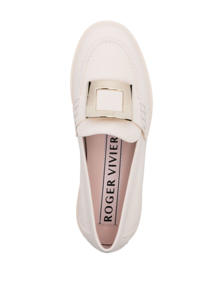 White Leather Loafers 4