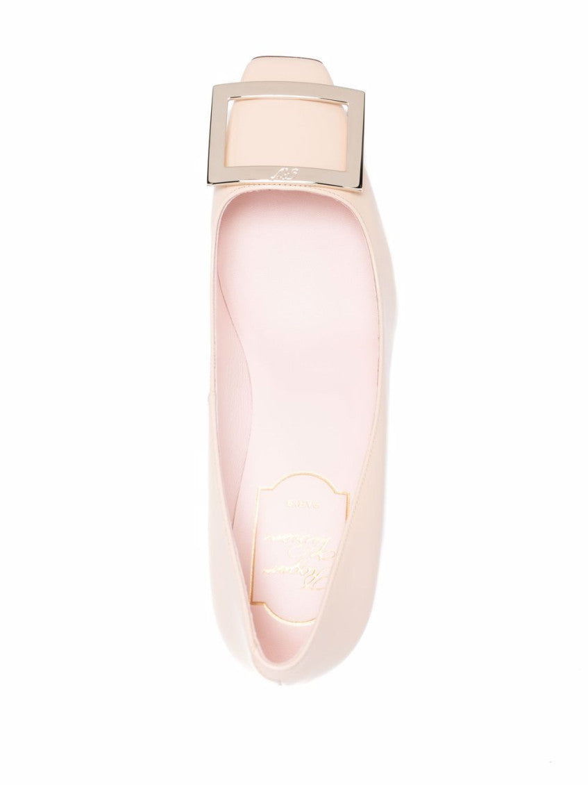 Powder Pink Leather Pumps 2