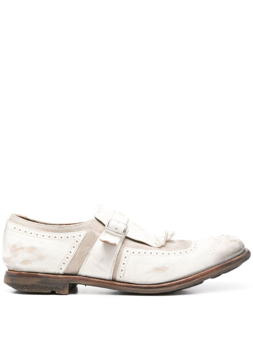 White Leather Loafers 1