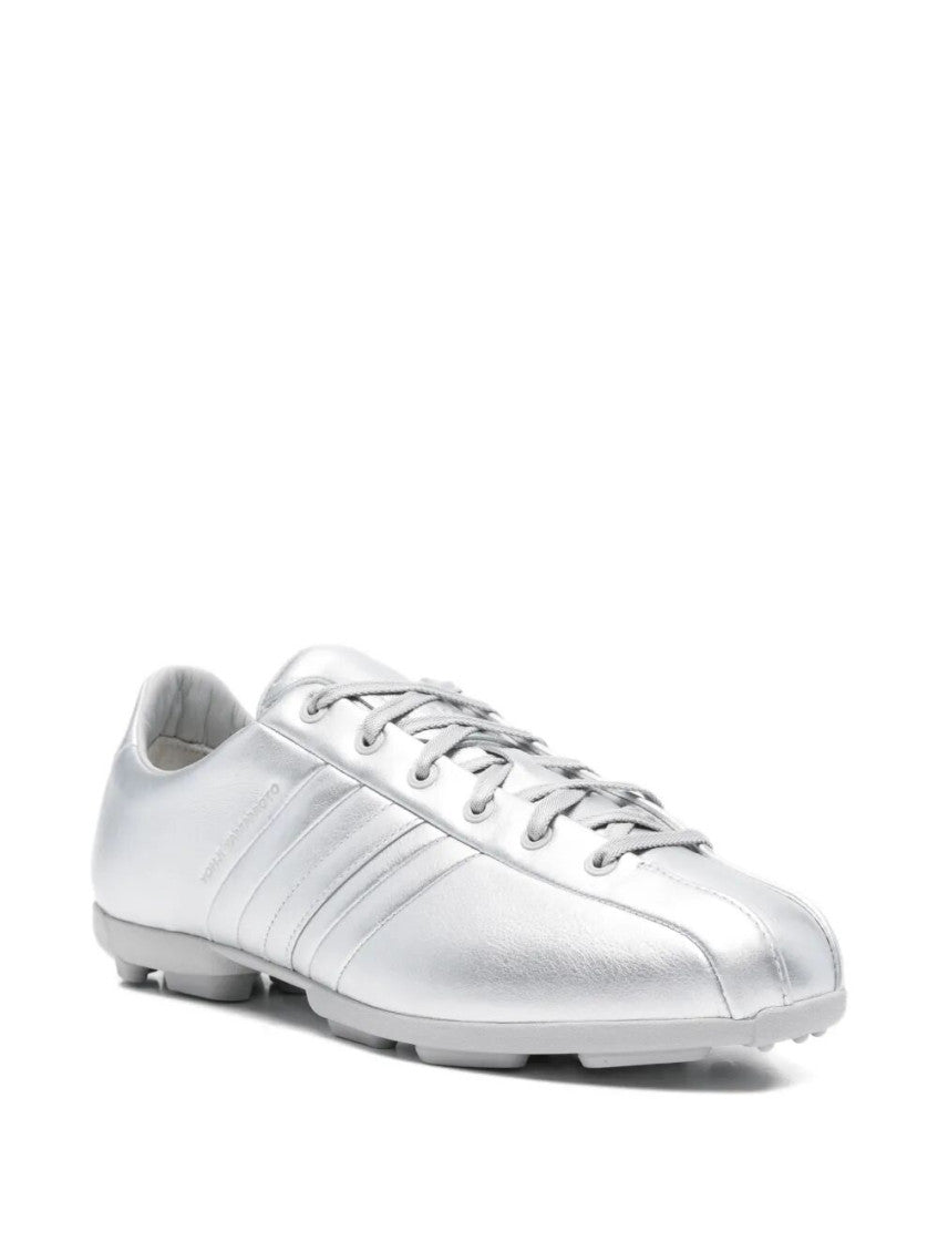 Silver Lace Up Sneakers 2