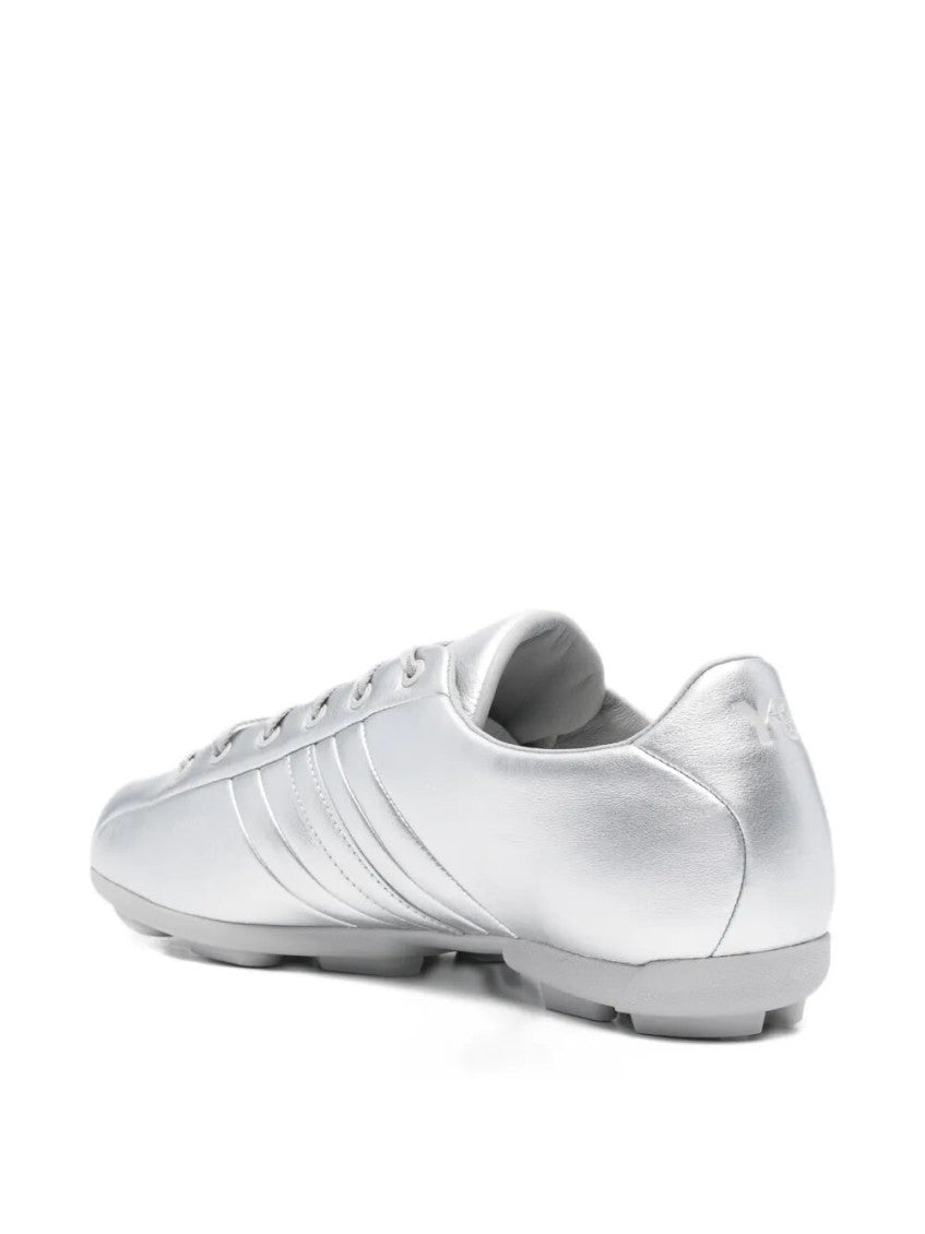 Silver Lace Up Sneakers 3