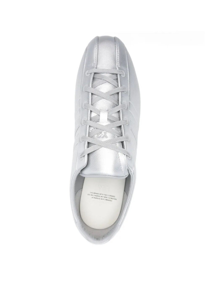 Silver Lace Up Sneakers 4