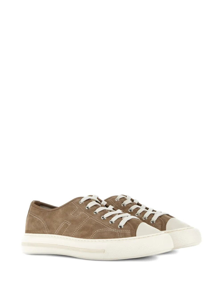 Brown Lace Up Sneakers 2