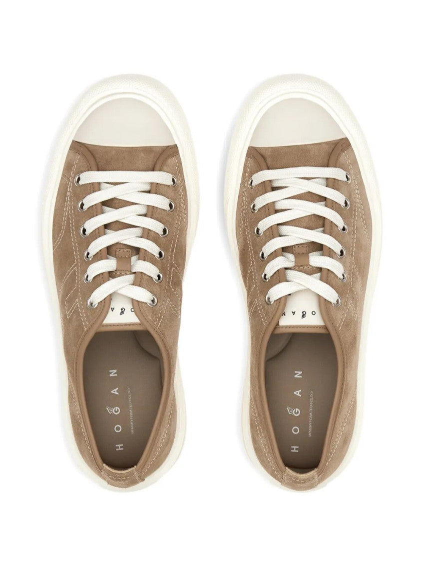 Brown Lace Up Sneakers 5