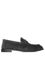 Grey Suede Loafers 1