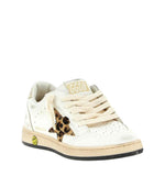 Girls White Leather Sneakers 1