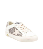 Girls White Leather Sneakers 1