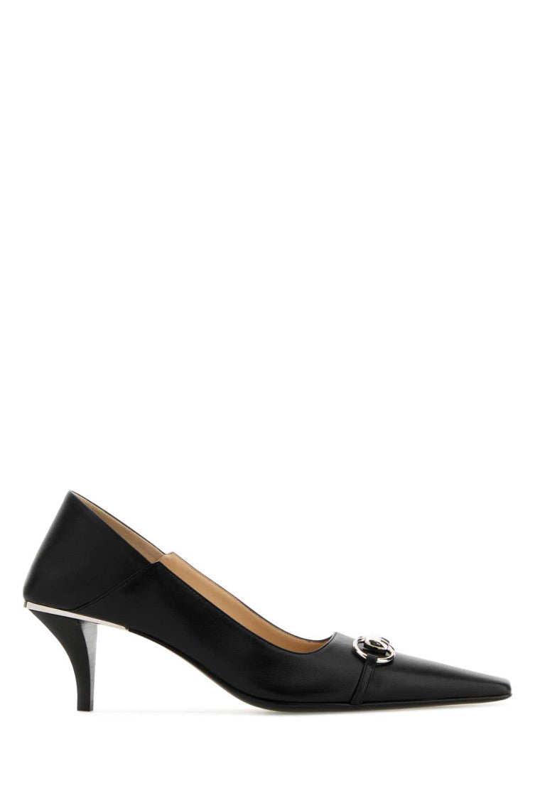 Black Leather Pumps 1