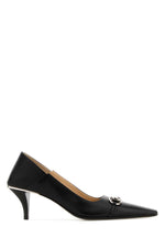 Black Leather Pumps 1