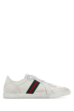White Leather Sneakers 1