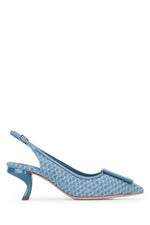 Blue Slingback Pumps 1