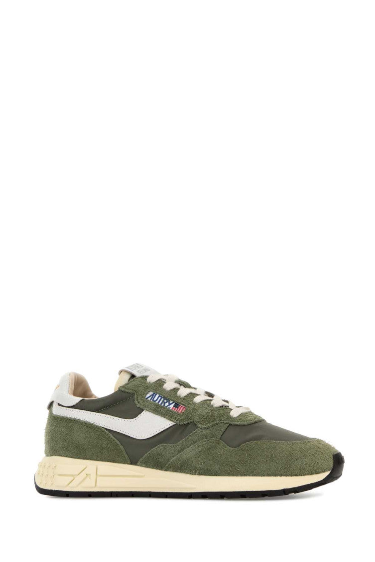 Green Lace Up Sneakers 2