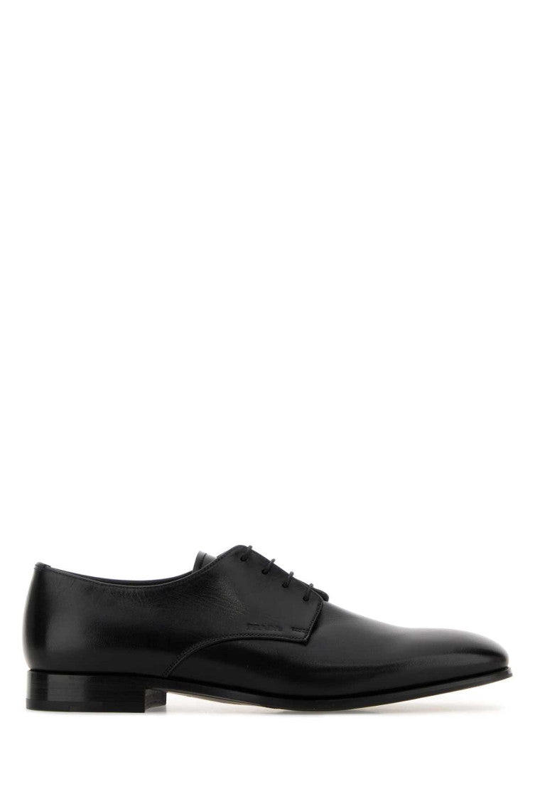 Black Leather Lace-up Shoes 1