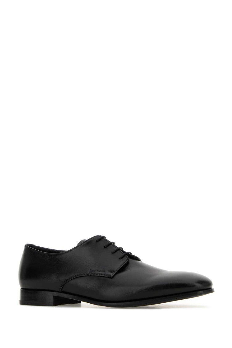 Black Leather Lace-up Shoes 2