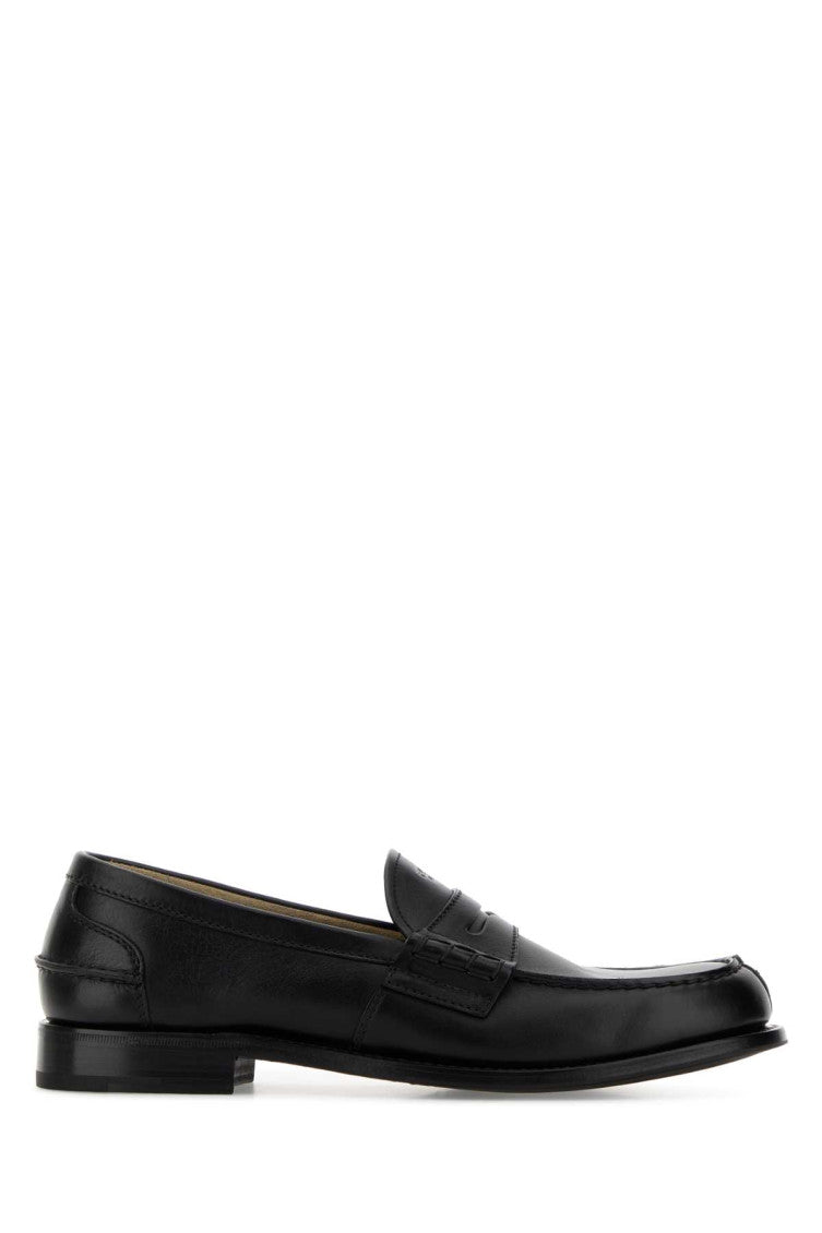 Black Leather Loafers 1